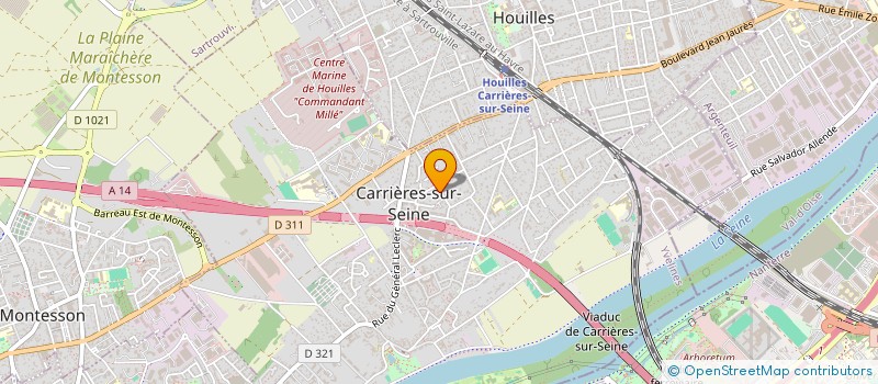 localisation de l'entreprise MADAME MARIANNE BRIOT  CARRIERES-SUR-SEINE