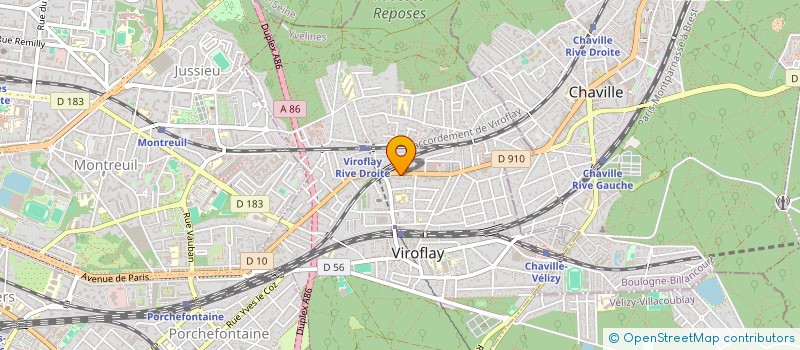 localisation de l'entreprise MADAME MARIANNE BRUVIER à VIROFLAY