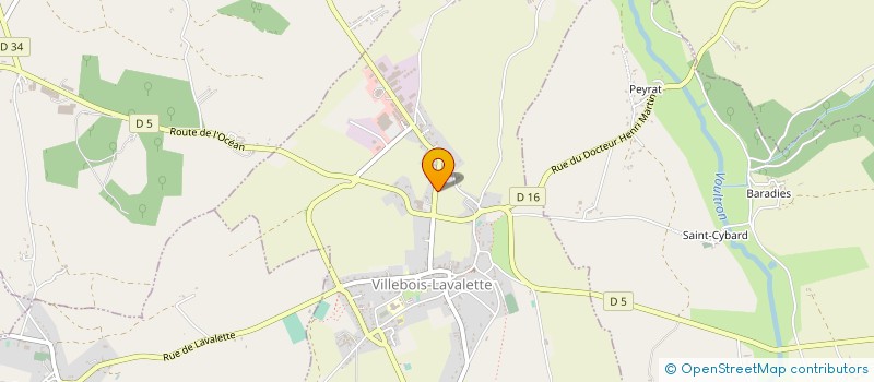 localisation de l'entreprise MADAME MARIANNE CAVE à VILLEBOIS-LAVALETTE