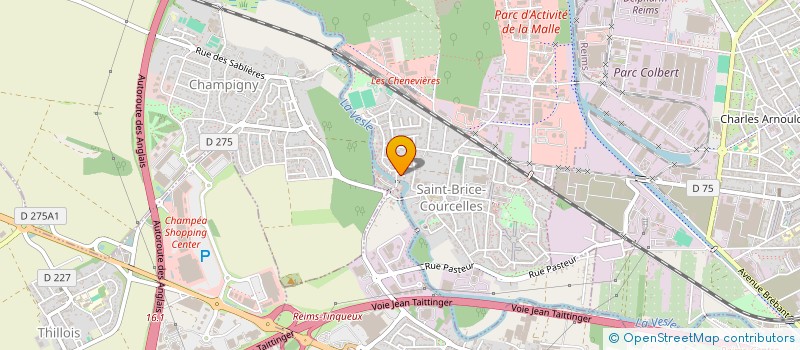 localisation de l'entreprise MADAME MARIANNE CHALIGNE  SAINT-BRICE-COURCELLES