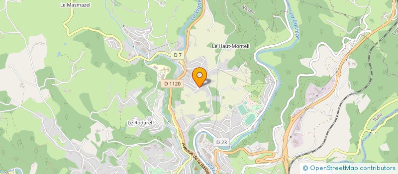 localisation de l'entreprise MADAME MARIANNE CHAMBRETTE  TULLE