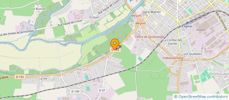 localisation de l'entreprise MADAME MARIANNE CHANTOURY à COGNAC