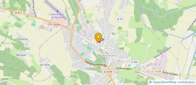 localisation de l'entreprise MADAME MARIANNE CHAPELLE  MORESTEL