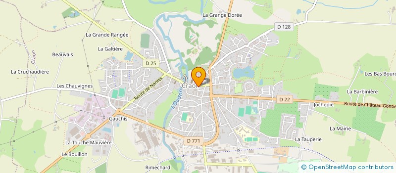 localisation de l'entreprise MADAME MARIANNE CHAUVEL  CRAON