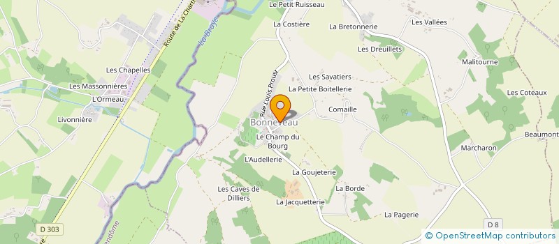 localisation de l'entreprise MADAME MARIANNE CHOUAN  BONNEVEAU