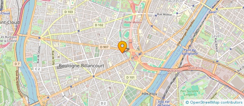 localisation de l'entreprise MADAME MARIANNE CUREAU  BOULOGNE-BILLANCOURT