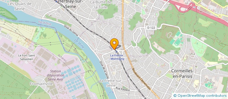 localisation de l'entreprise MADAME MARIANNE D'HARDIVILLERS  LA FRETTE-SUR-SEINE