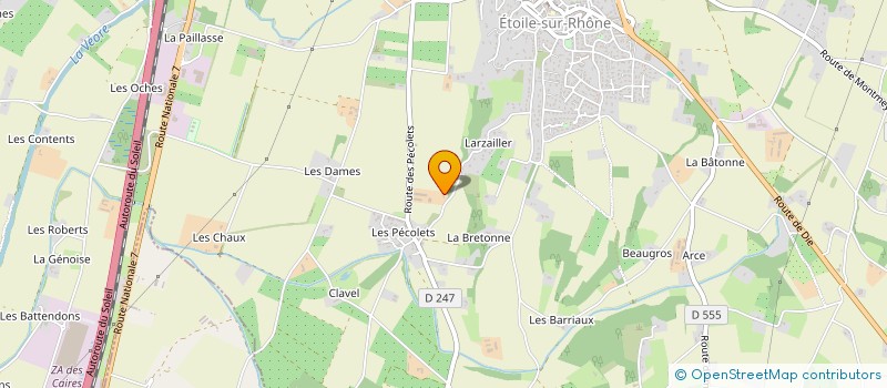 localisation de l'entreprise MADAME MARIANNE DAUVERGNE à ETOILE-SUR-RHONE
