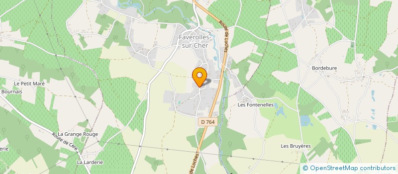 localisation de l'entreprise MADAME MARIANNE DELMAU  FAVEROLLES-SUR-CHER