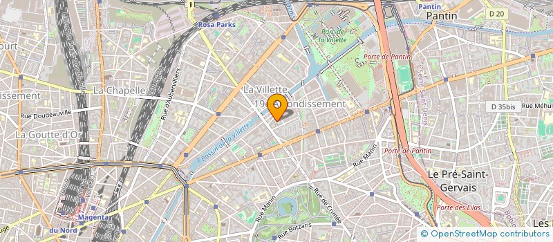 localisation de l'entreprise MADAME MARIANNE DIALLO  BONDY