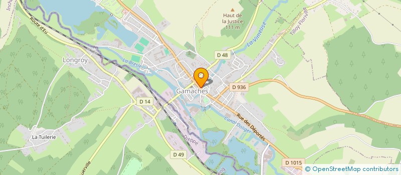 localisation de l'entreprise MADAME MARIANNE DUBOIS  GAMACHES