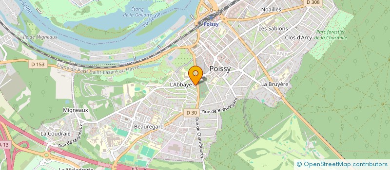 localisation de l'entreprise MADAME MARIANNE DURAND  POISSY