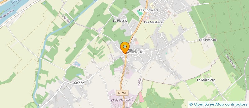 localisation de l'entreprise MADAME MARIANNE EFFRAY  CHAILLES