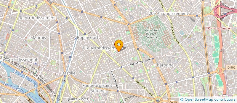 localisation de l'entreprise MADAME MARIANNE ELATRE  PARIS