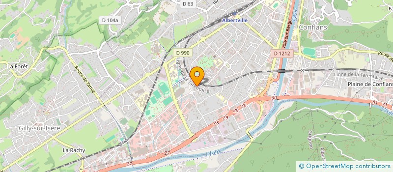 localisation de l'entreprise MADAME MARIANNE FILLEUL  ALBERTVILLE