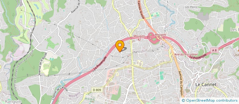 localisation de l'entreprise MADAME MARIANNE FONTAINE  MOUGINS