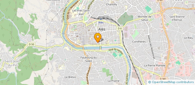 localisation de l'entreprise MADAME MARIANNE FOURNIER à ALES
