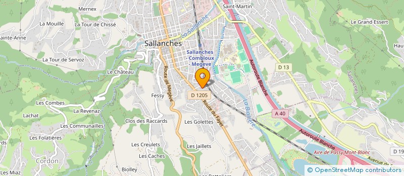 localisation de l'entreprise MADAME MARIANNE FOURRIER  SALLANCHES