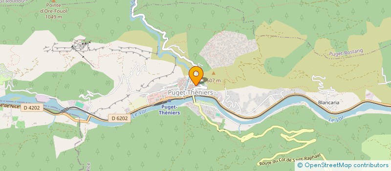 localisation de l'entreprise MADAME MARIANNE GARNIER  PUGET-THENIERS