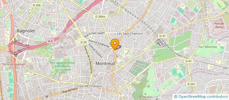 localisation de l'entreprise MADAME MARIANNE GARNIER à MONTREUIL