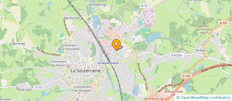localisation de l'entreprise MADAME MARIANNE GAVARD à LA SOUTERRAINE