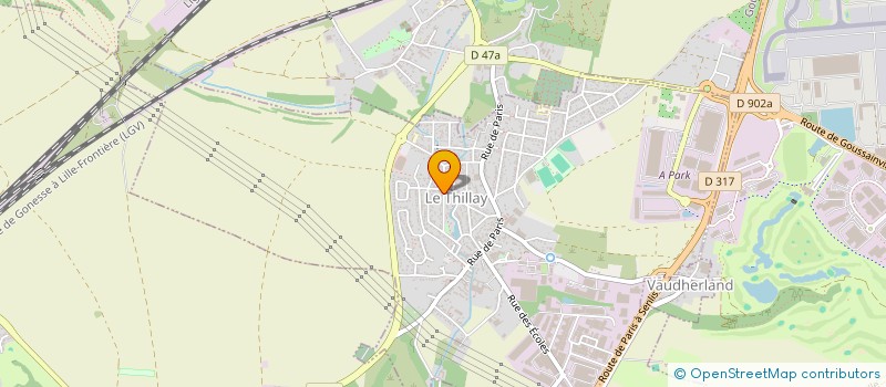 localisation de l'entreprise MADAME MARIANNE GHENIMI  LE THILLAY