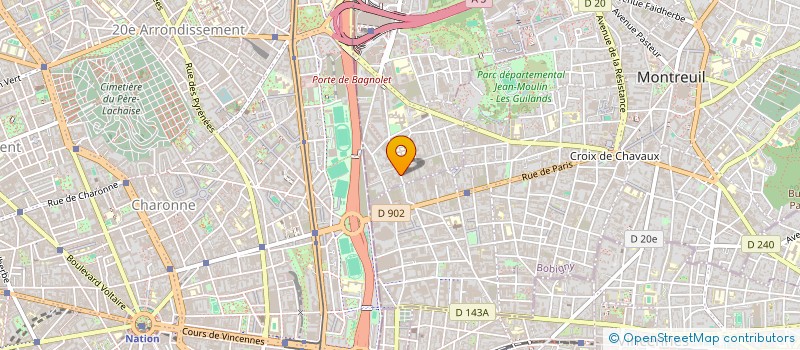 localisation de l'entreprise MADAME MARIANNE GIRARD à BAGNOLET