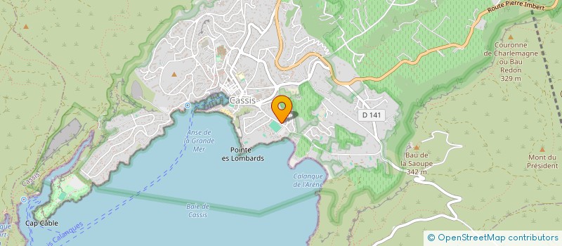 localisation de l'entreprise MADAME MARIANNE GRINDA à CASSIS