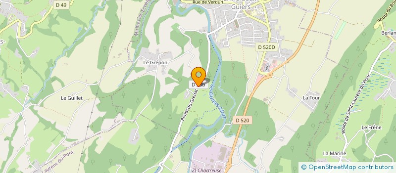 localisation de l'entreprise MADAME MARIANNE GROS BALTHAZARD  ENTRE-DEUX-GUIERS