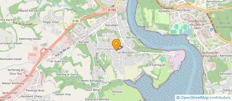 localisation de l'entreprise MADAME MARIANNE HIRSH à QUIMPER