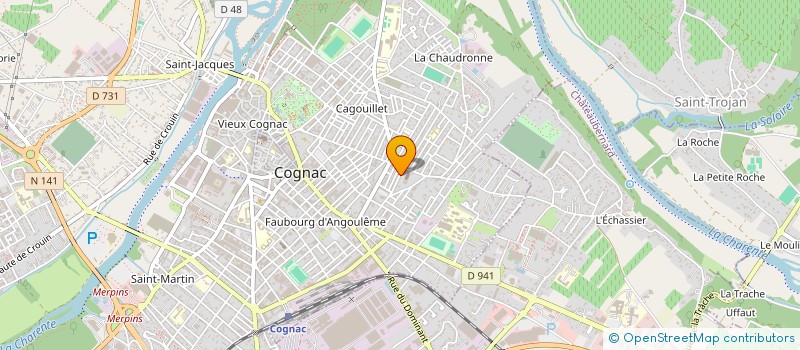 localisation de l'entreprise MADAME MARIANNE HUBAUT à COGNAC