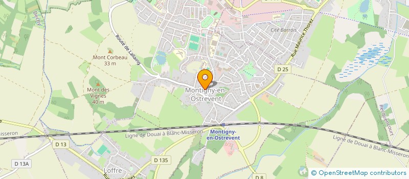 localisation de l'entreprise MADAME MARIANNE HUGOO  MONTIGNY-EN-OSTREVENT