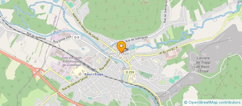 localisation de l'entreprise MADAME MARIANNE JACQUEL  RAON-L'ETAPE