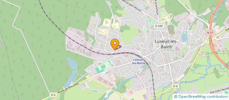 localisation de l'entreprise MADAME MARIANNE JACQUEY  LUXEUIL-LES-BAINS