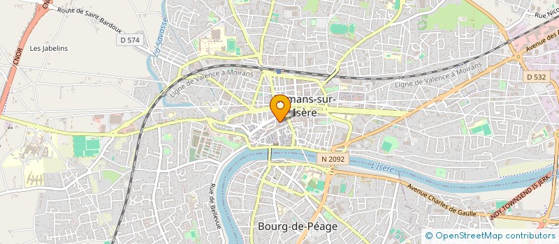 localisation de l'entreprise MADAME MARIANNE JEANNIN  ROMANS-SUR-ISERE