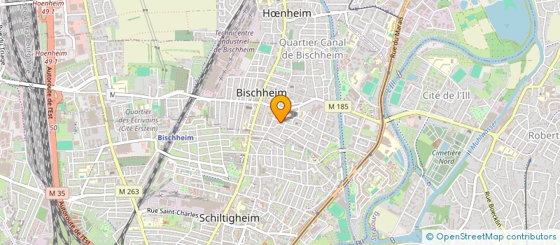 localisation de l'entreprise MADAME MARIANNE KLEIN  BISCHHEIM