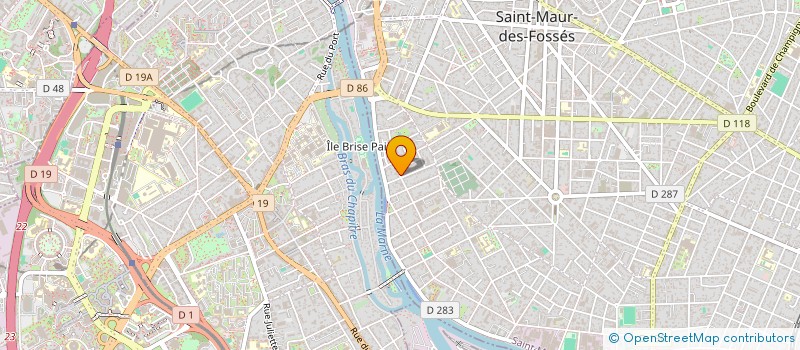 localisation de l'entreprise MADAME MARIANNE KOZBARI  SAINT-MAUR-DES-FOSSES