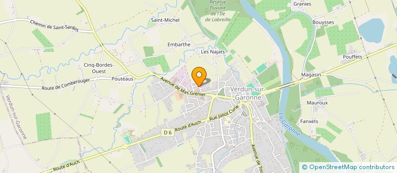 localisation de l'entreprise MADAME MARIANNE LAGARDE  VERDUN-SUR-GARONNE