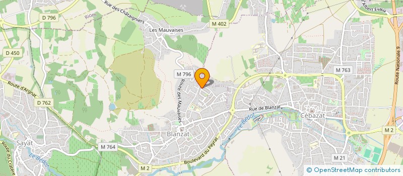 localisation de l'entreprise MADAME MARIANNE LALLOZ  BLANZAT