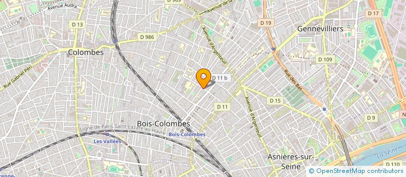 localisation de l'entreprise MADAME MARIANNE LAVILLE à BOIS-COLOMBES