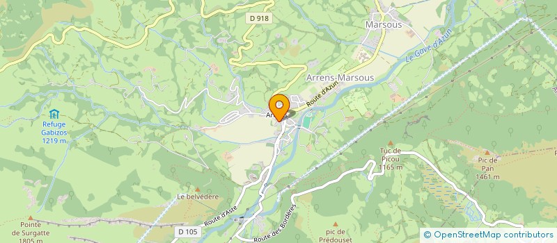 localisation de l'entreprise MADAME MARIANNE LAZARIEW  ARRENS-MARSOUS