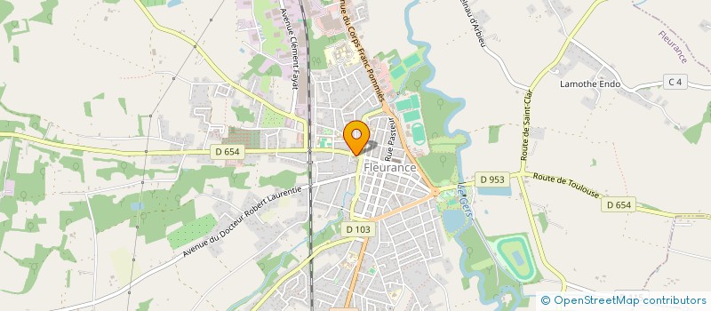 localisation de l'entreprise MADAME MARIANNE LEFEVRE  FLEURANCE