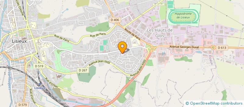 localisation de l'entreprise MADAME MARIANNE LERMIER  LISIEUX