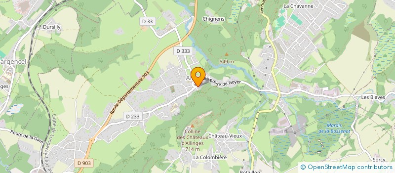 localisation de l'entreprise MADAME MARIANNE LIBERIOUX à ALLINGES
