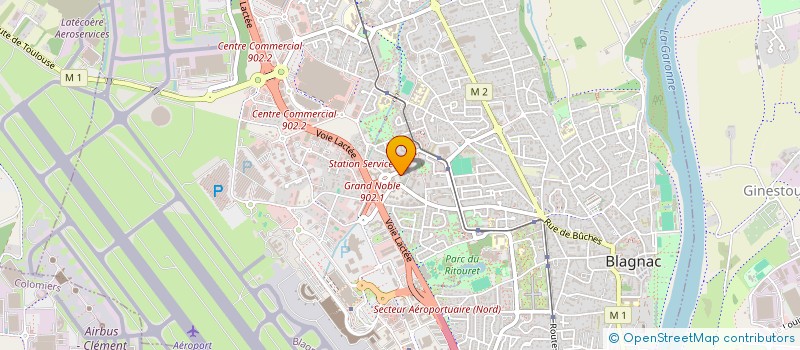 localisation de l'entreprise MADAME MARIANNE LLUCH  BLAGNAC