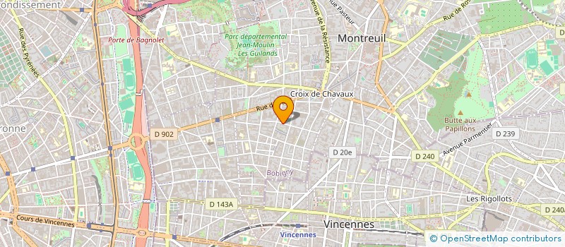 localisation de l'entreprise MADAME MARIANNE MARTIN à MONTREUIL