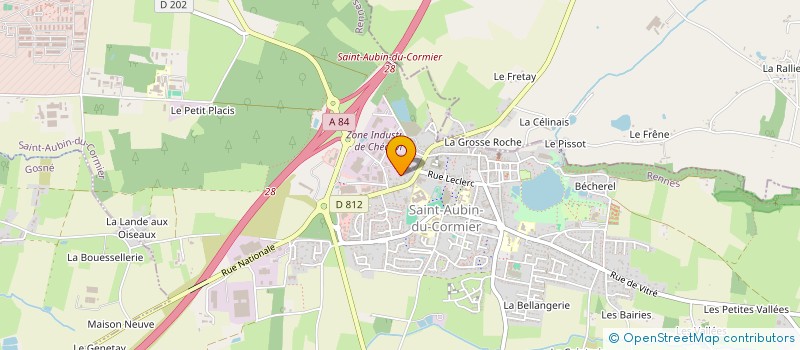 localisation de l'entreprise MADAME MARIANNE MARTIN  SAINT-AUBIN-DU-CORMIER