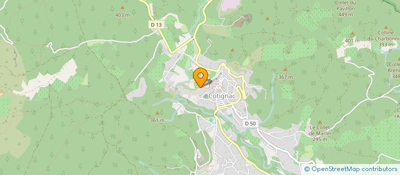 localisation de l'entreprise MADAME MARIANNE MESMAEKER  COTIGNAC