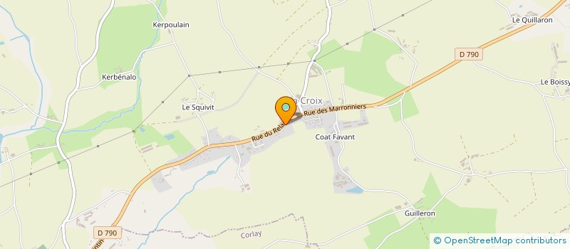 localisation de l'entreprise MADAME MARIANNE MEUNIER  LE HAUT-CORLAY