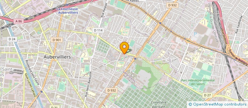 localisation de l'entreprise MADAME MARIANNE MISPELAERE  AUBERVILLIERS